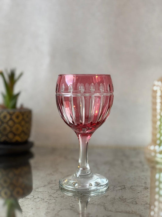 Colorful Wine Glass Set - 6 Elegant Stemware Pieces for Festive Entertaining