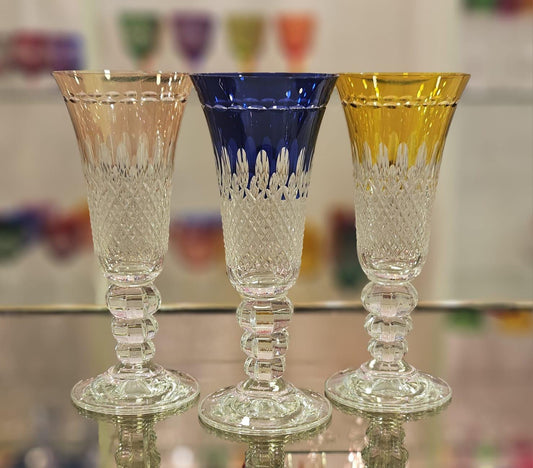 Bohemian Hand-Painted Crystal Wine Goblet - 180ml Decorative Stemware for Elegant Dining